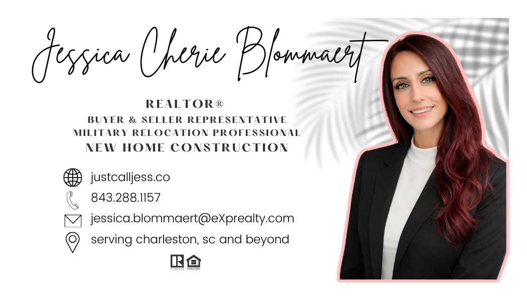 Jessica Cherie Blommaert, REALTOR® with eXp Realty, serving the Lowcountry